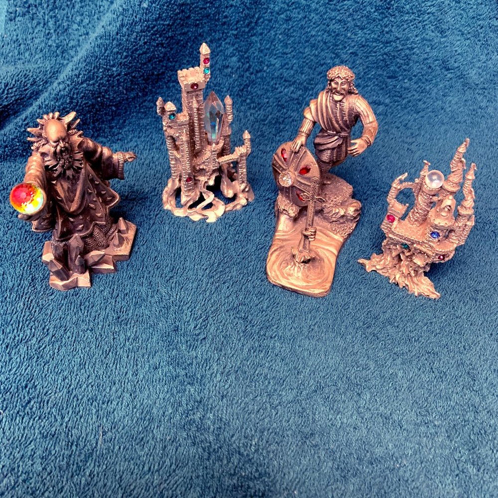 Silver Medieval Mini Statues